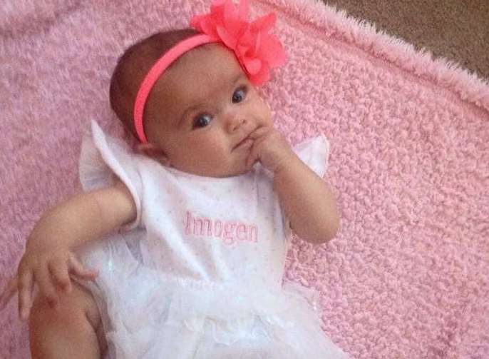 Imogen died in her sleep on October 18, 2014 when she was six-months-old