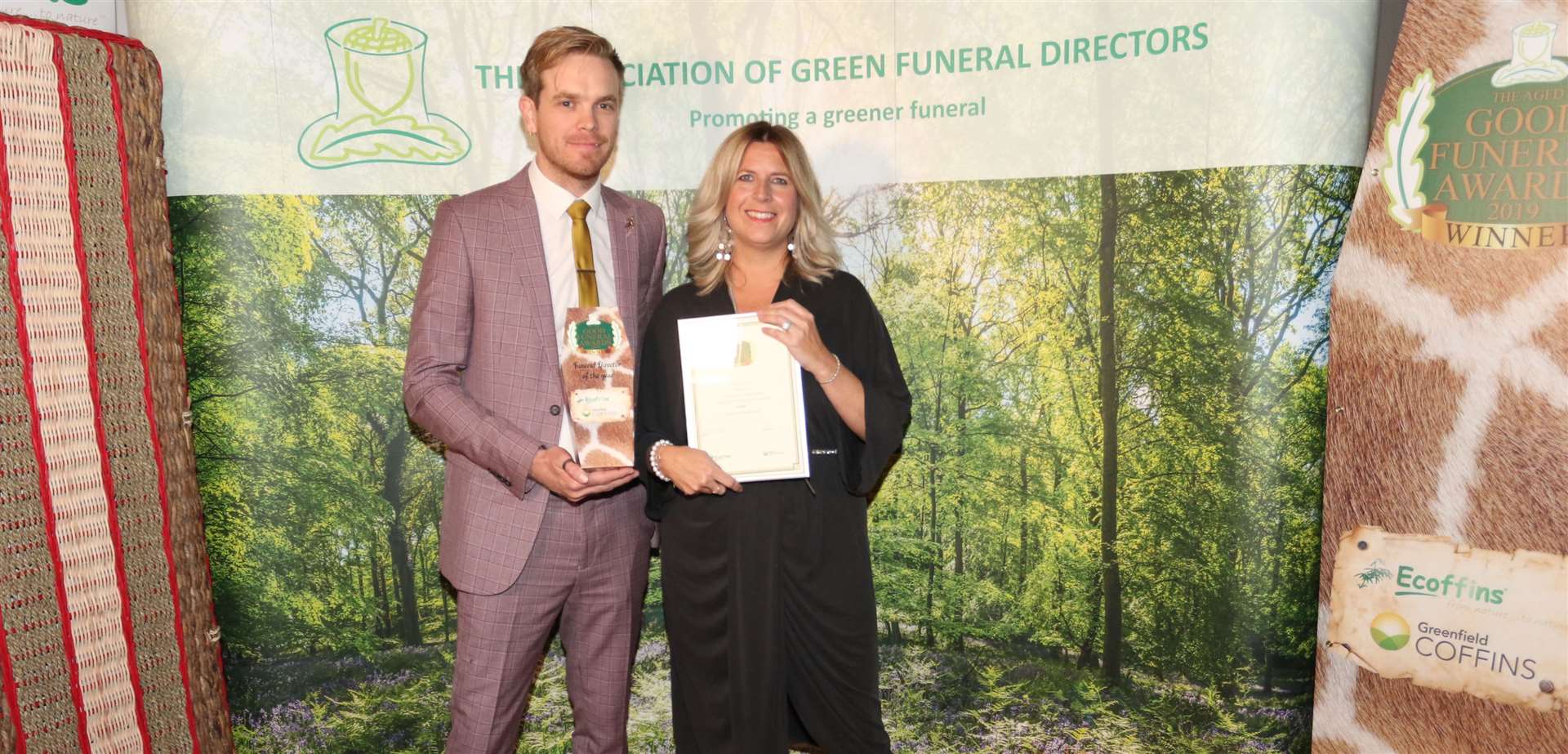 Albany Funerals recently picked up the AGFD Good Funeral Award for Funeral Director of the Year at a special event at Port Lympne Hotel and Reserve in Hythe.