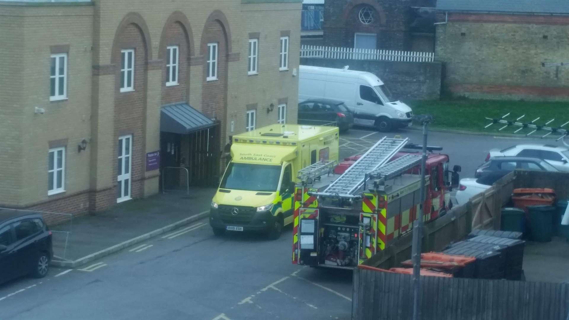 Emergency services were spotted in the area yesterday. Picture: Roy Foord
