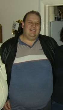 Nick Fichtmuller before his weight loss