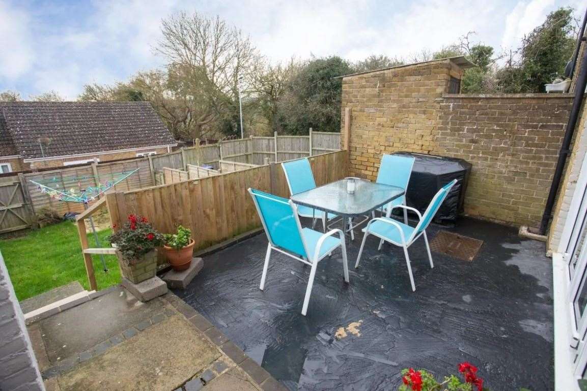 The garden area. Picture: Zoopla / Miles & Barr