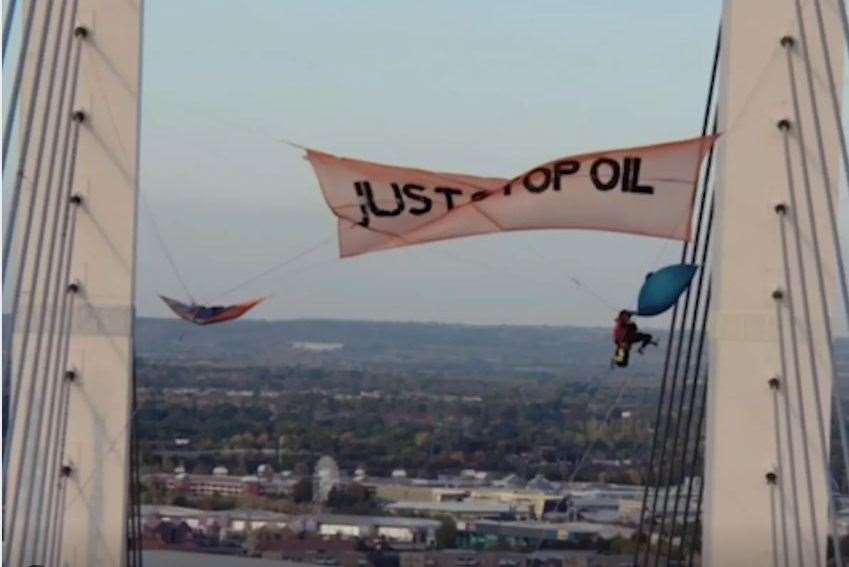 Just Stop Oil protesters at the Dartford CrossingPicture: Essex Police