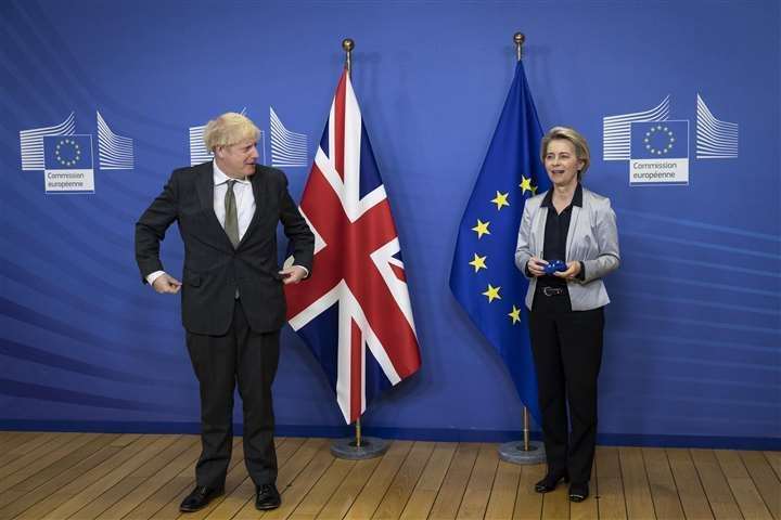 Prime Minister Boris Johnson has been in close contact with the European Commission chief Ursula von der Leyen to secure the deal. Picture: Aaron Chown/PA