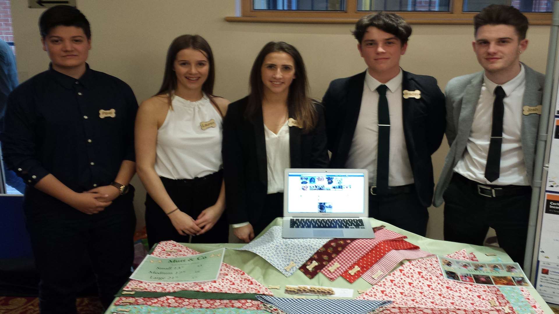 Mutt & Co, which sells pet bandanas and is run by sixth formers at the Thomas Aveling School in Rochester, were among the firms to make the Young Enterprise Kent & Medway final