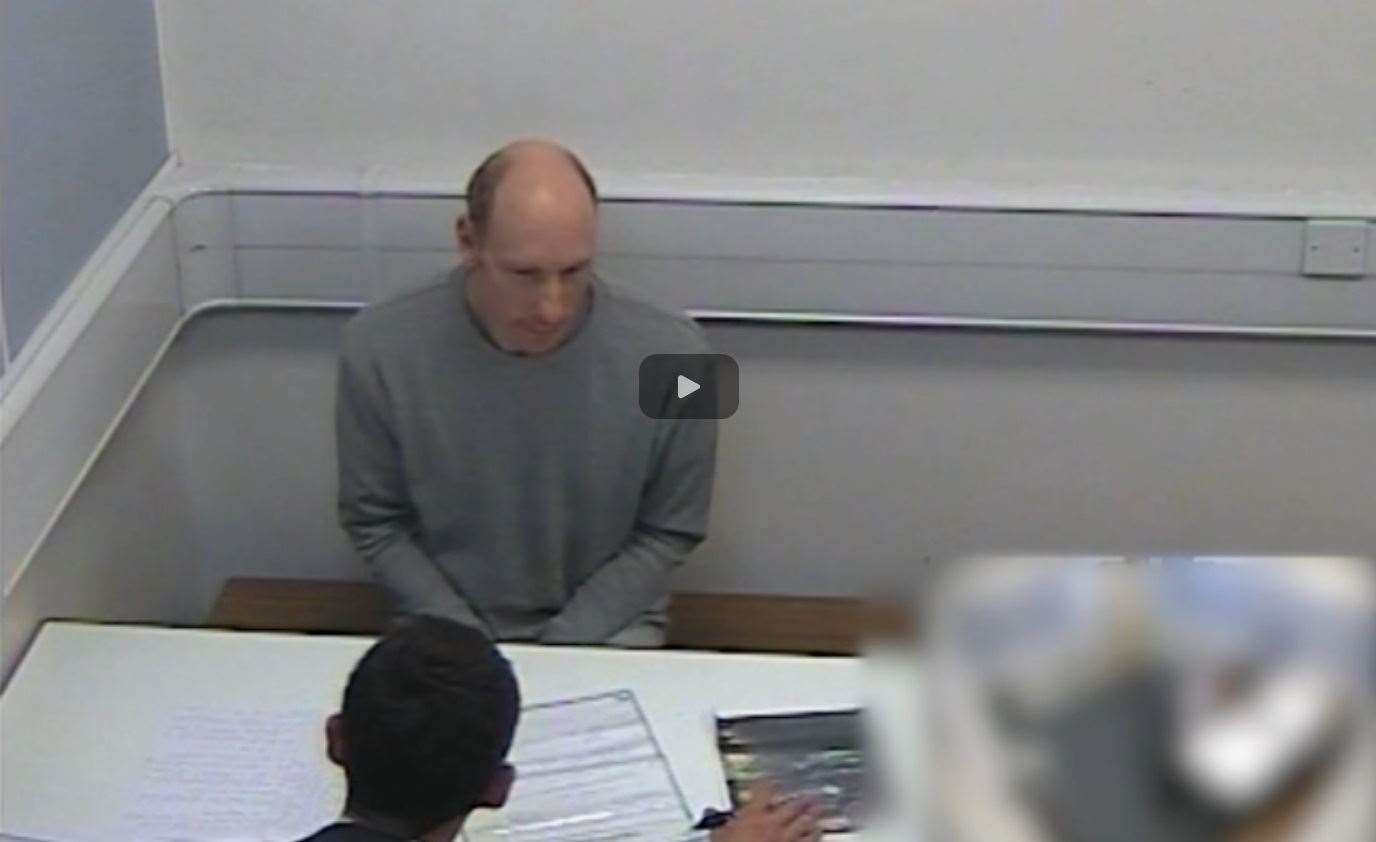 Stephen Port being quizzed by the Met Police