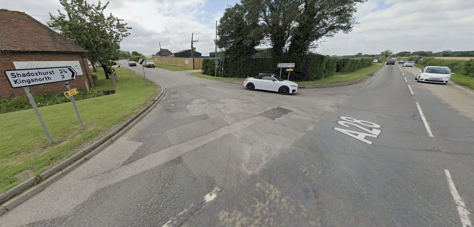 Access to Chilmington Green Road from the A28 will be closed off. Picture: Google