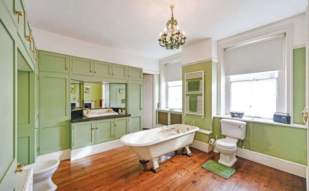 Relax with a soak in the freestanding bath. Picture: Savills