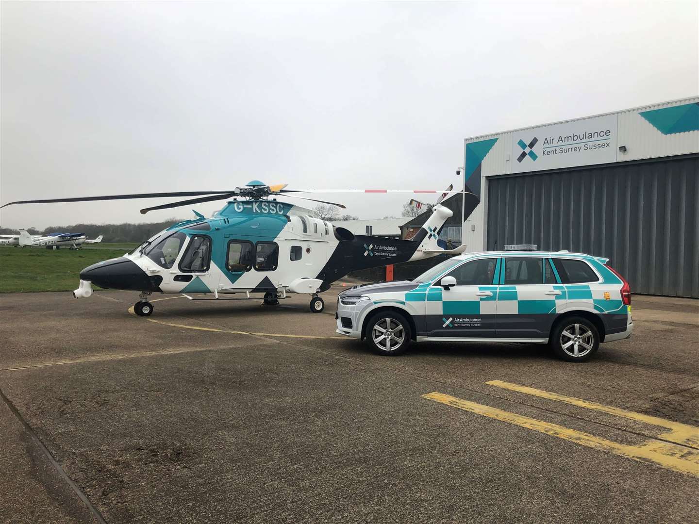 The rapid response vehicles play a vital role when the helicopter can't fly because of bad weather