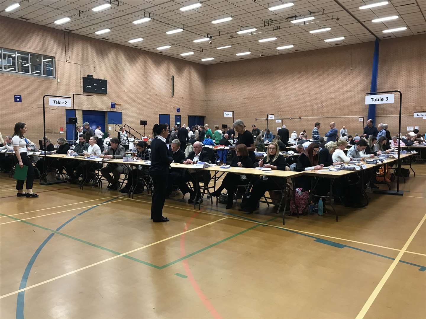 Inside Tonbridge and Malling's general election count at the Angel Centre (24135668)