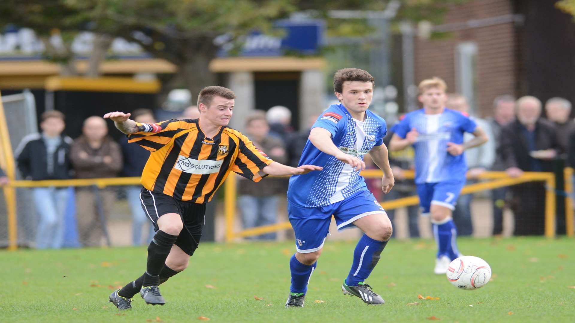 Folkestone beat Herne Bay 2-0 at the Fullicks Stadium in October Picture: Gary Browne