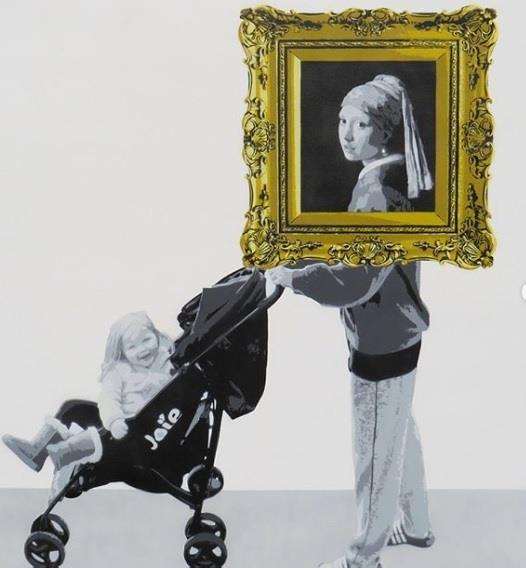 'Girl with a Pushchair' is part of Catman's Masters series