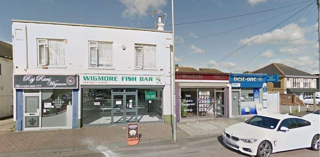 Wigmore Fish Bar on the parade of shops on Hoath Lane. Picture: Google Streetview (7652929)