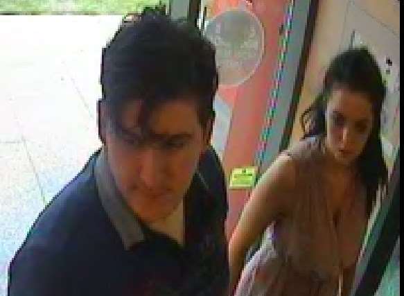 Police would like to speak to this couple after an incident at a Northfleet restaurant