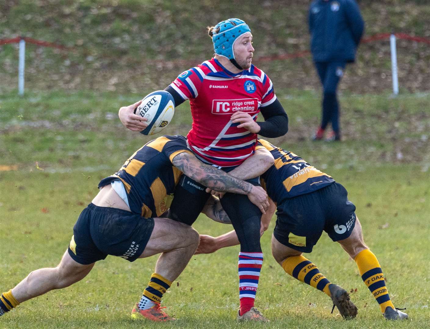 Duncan Tout offloads for Tonbridge Juddians against Sevenoaks. Picture: Karl Lincoln