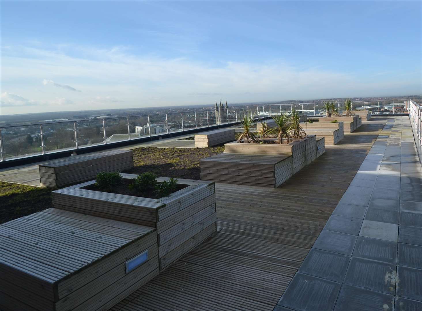 The rooftop garden on top of The Panorama could be lost. Picture: Steve Salter