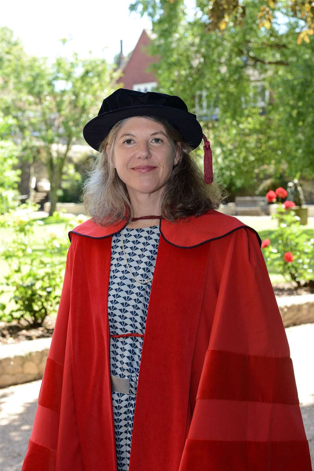 Dr Sigrid Rausing receiving an honorary doctorate from the University of Kent