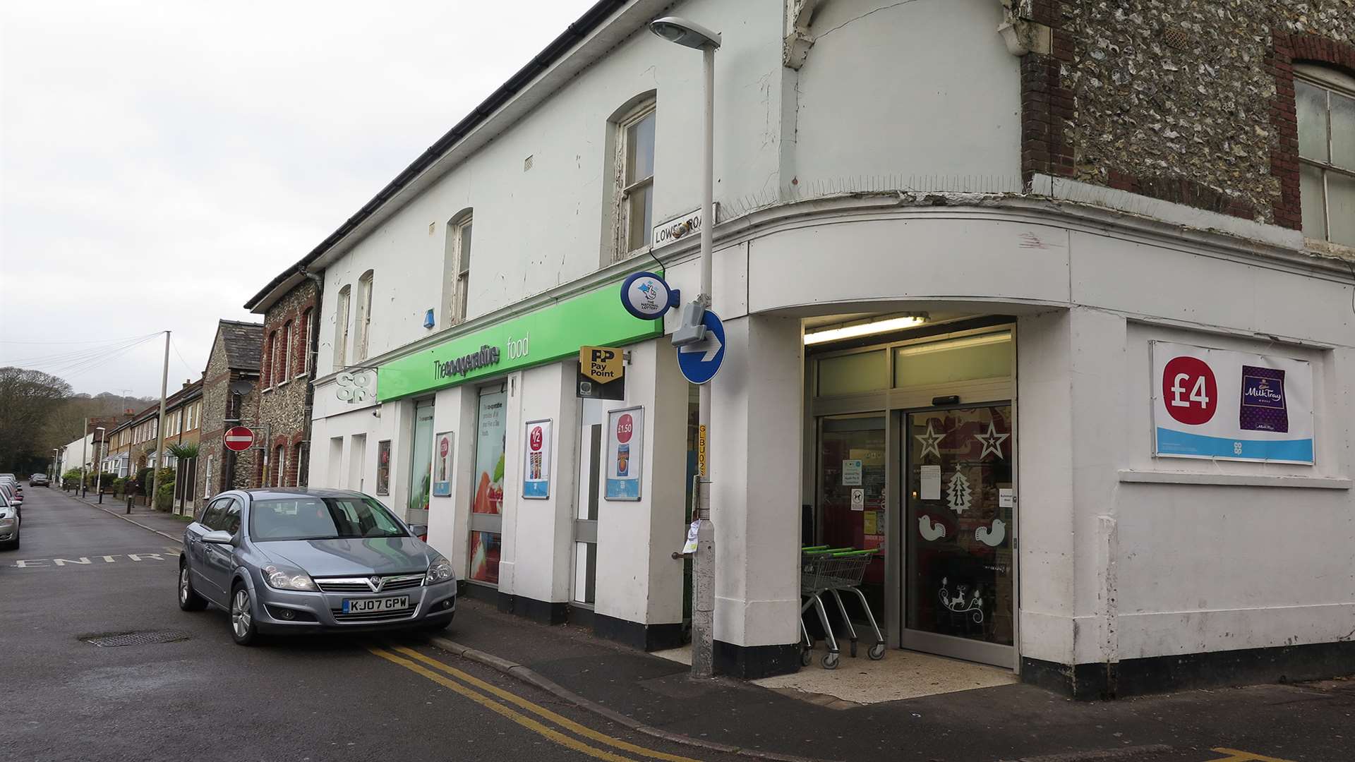 The Co-op in Lower Road, River was targeted last night