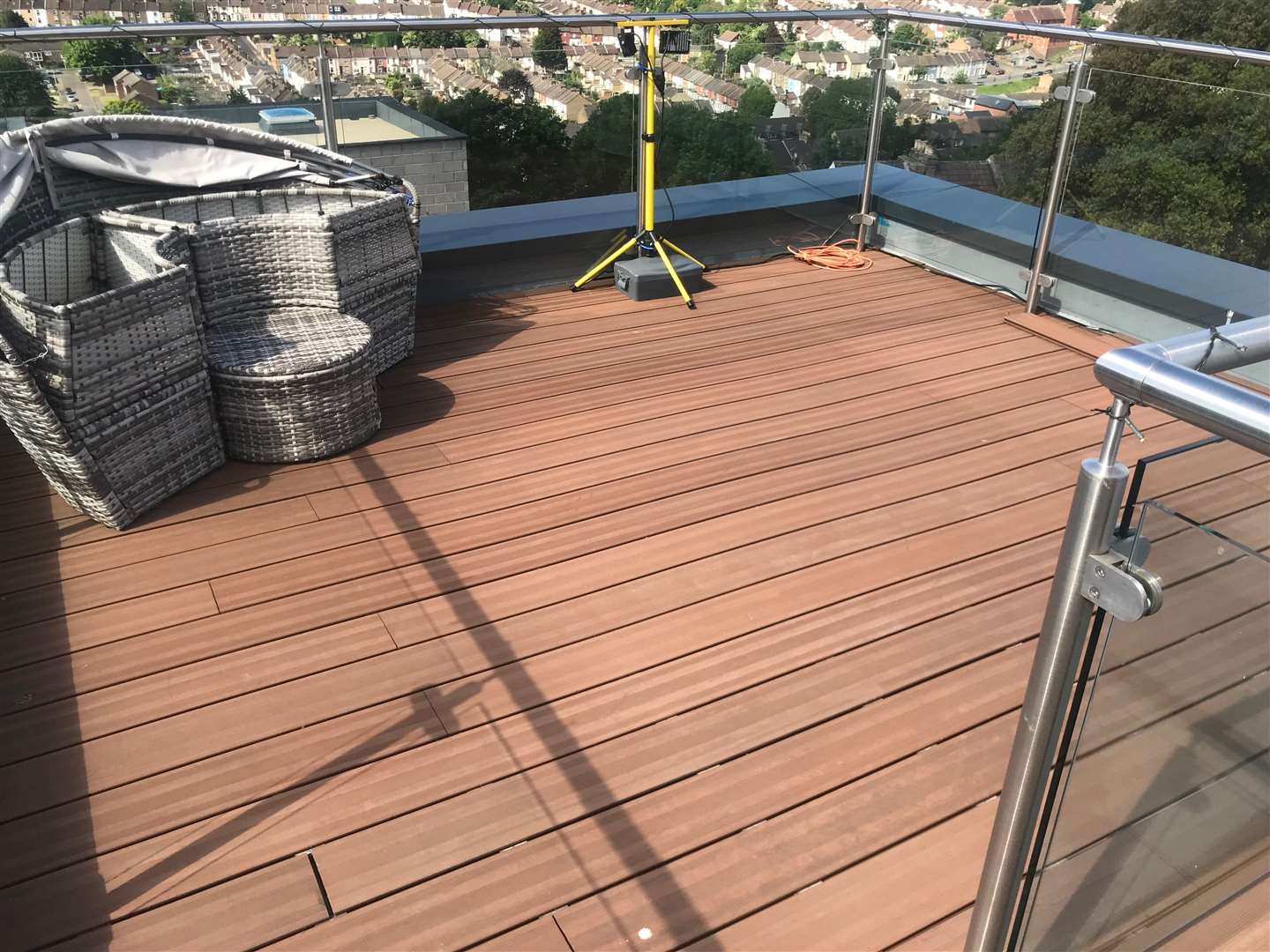 Mark and Lucia had to pay to replace decking and balustrades after they were removed