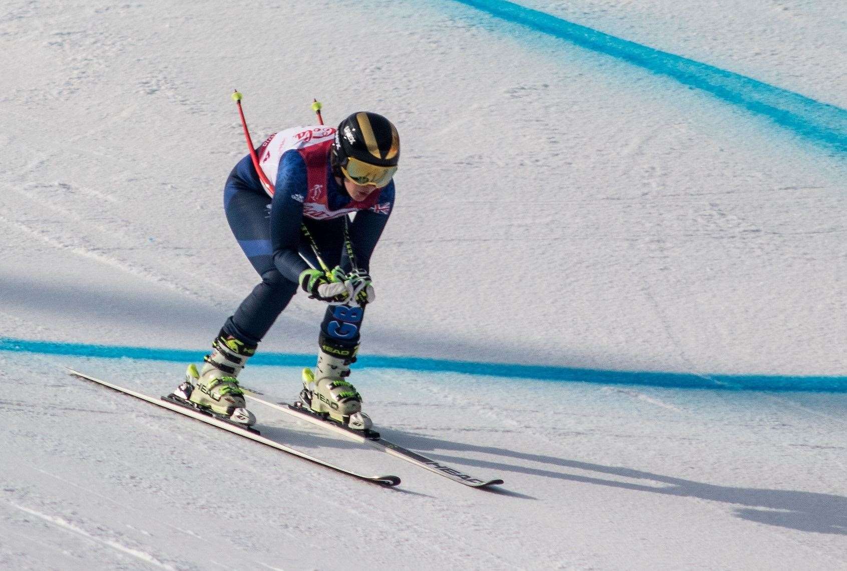 Knight in action at the winter Paralympics