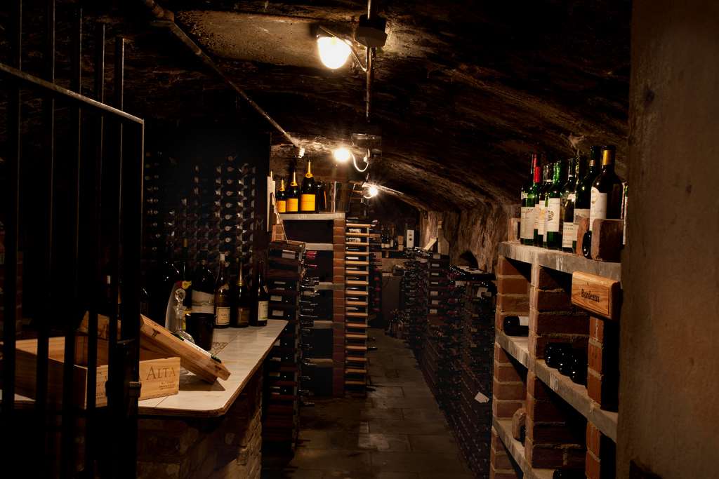 The 600-bottle plus wine cellar