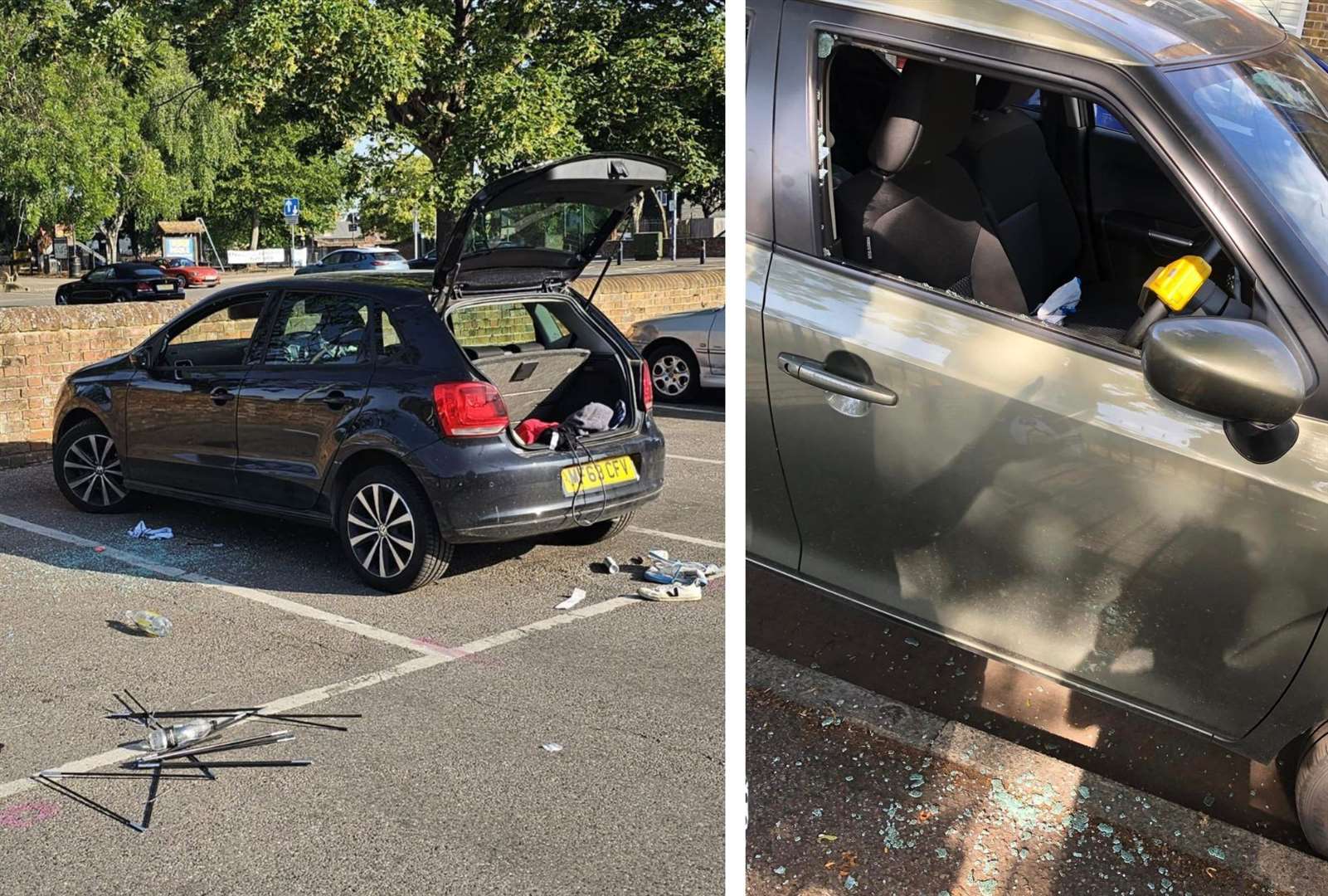 Eight cars were vandalised in an overnight rampage in Faversham
