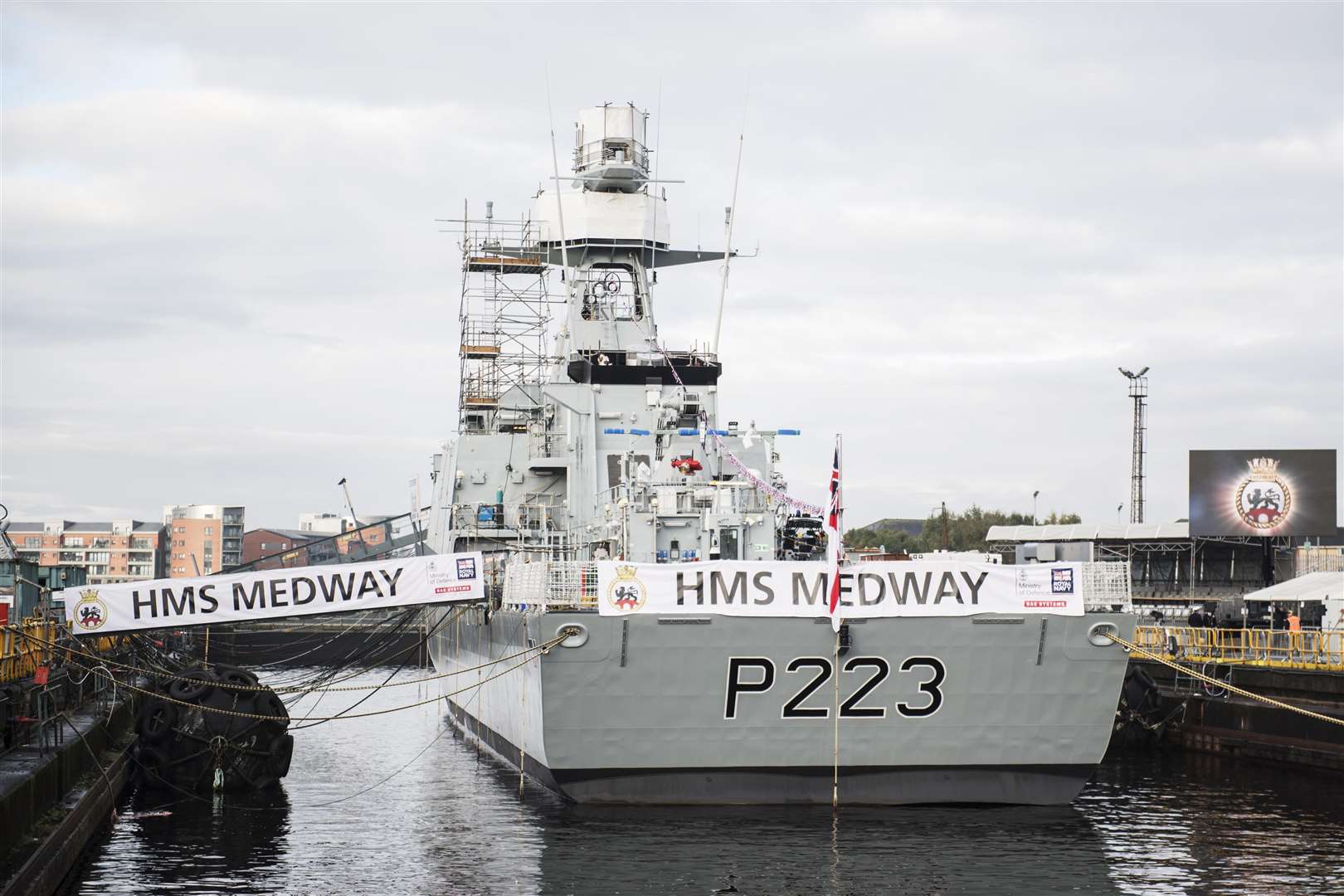 HMS Medway was launched by the Royal Navy last year