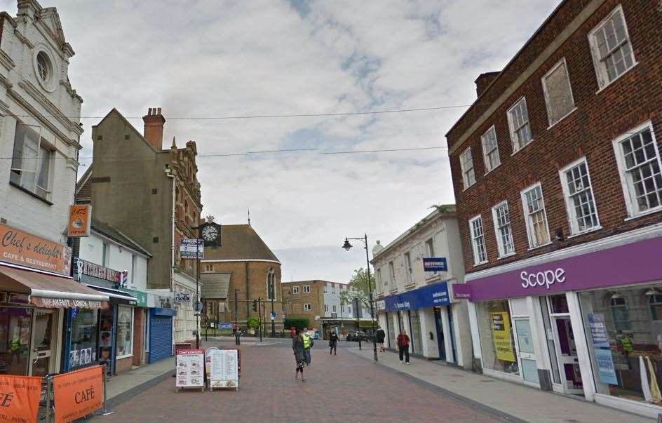 The assault happened on Sunday at 12.30am in Gillingham High Street, near the junction with Canterbury Street (15109362)