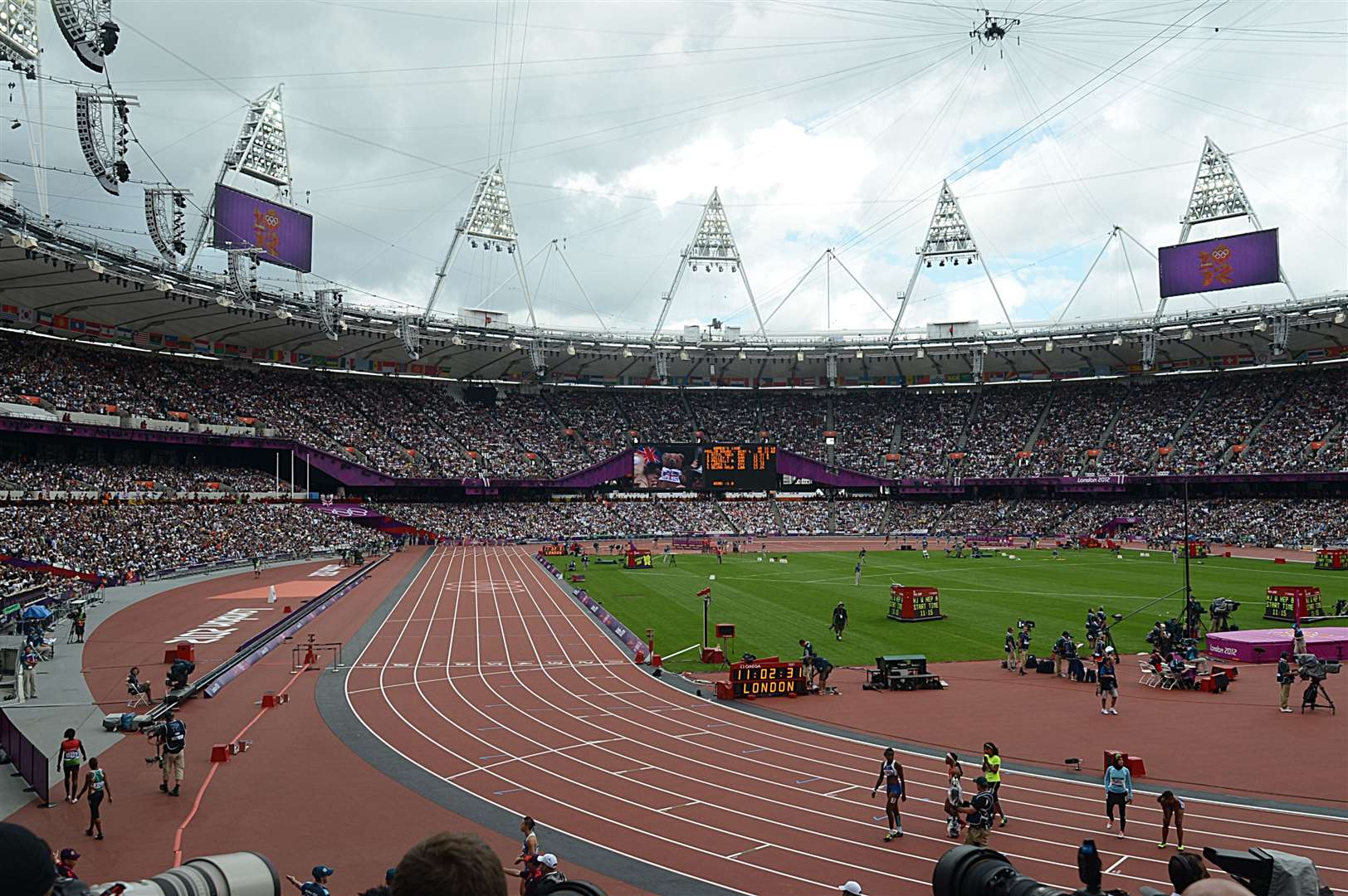 Inside the Olympic Stadium. Picture: Barry Goodwin