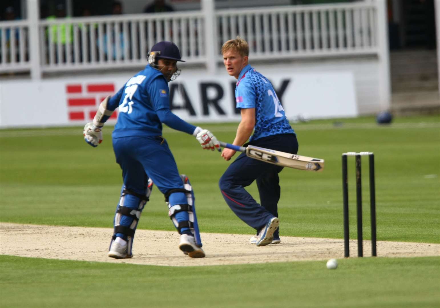 Kent played Sri Lanka in a tour match in 2014 but there will be no repeat this summer Picture: Matt Bristow