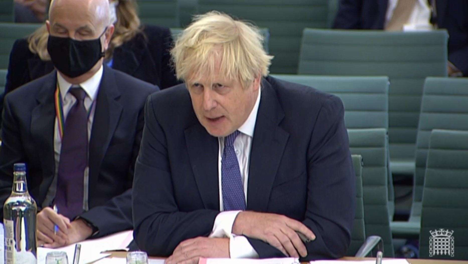 Prime Minister Boris Johnson giving evidence to the Liaison Committee at the House of Commons, London (House of Commons/PA)