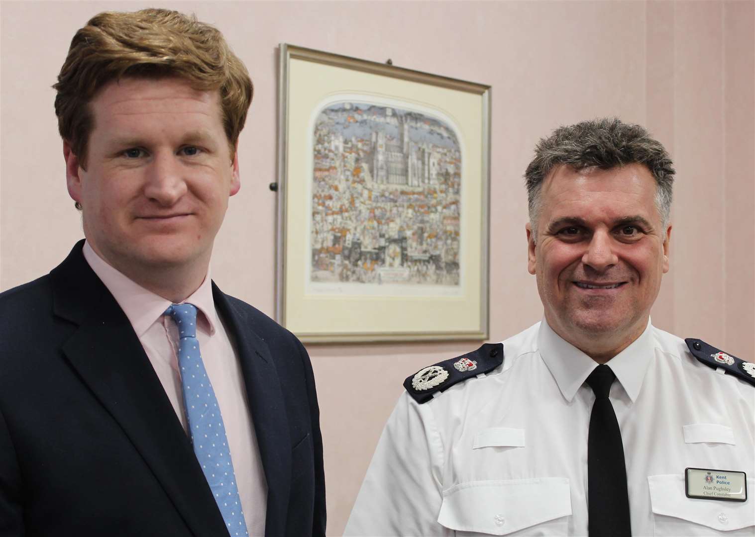 Crime Comissioner Matthew Scott with Chief Constable Alan Pughsley (6502349)