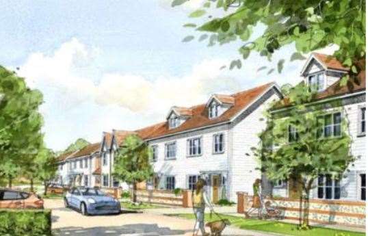 The developers say the ‘bespoke’ designs of the properties are intended to reflect the character of the town. Picture: LSH Architects