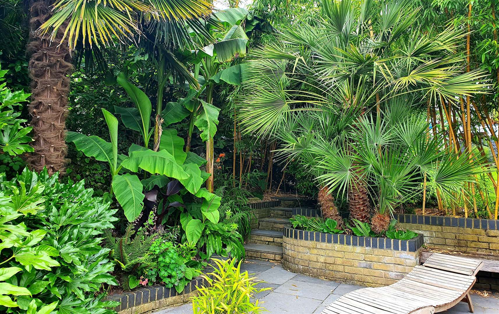 Tropical plants and a pool – who needs anything else? Picture: National Garden Scheme