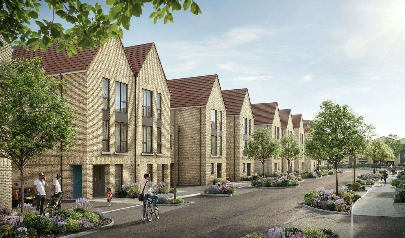 CGIs of the Ashmere development at Ebbsfleet Garden City when its 2,600 homes were launched. Picture: Countryside