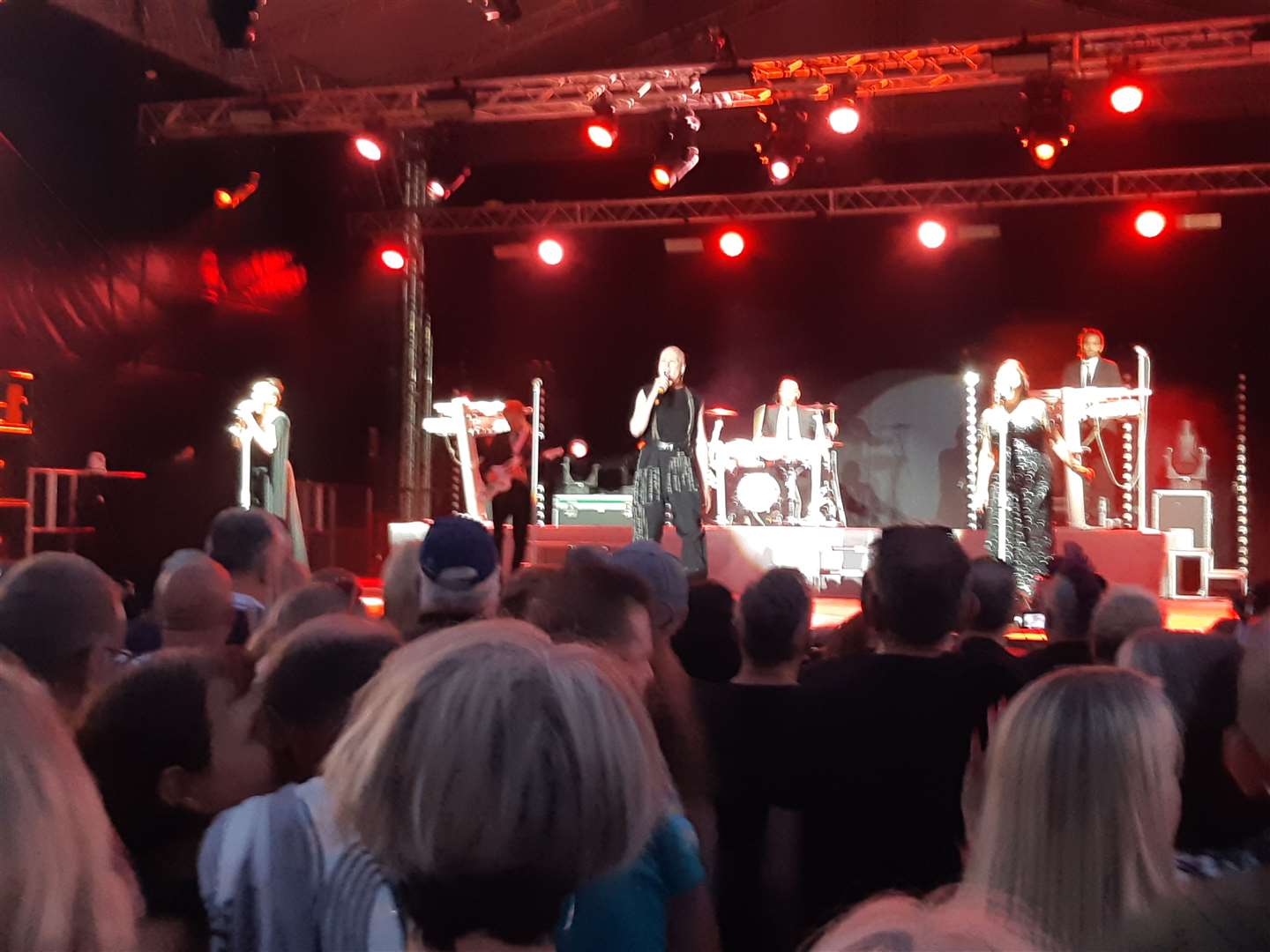 The Human League headlined the first night at Rochester Castle Concerts