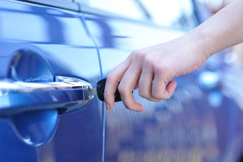Stock image of a car being locked. iStock.