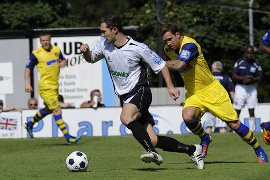 Dean Rance in action for Dover last season