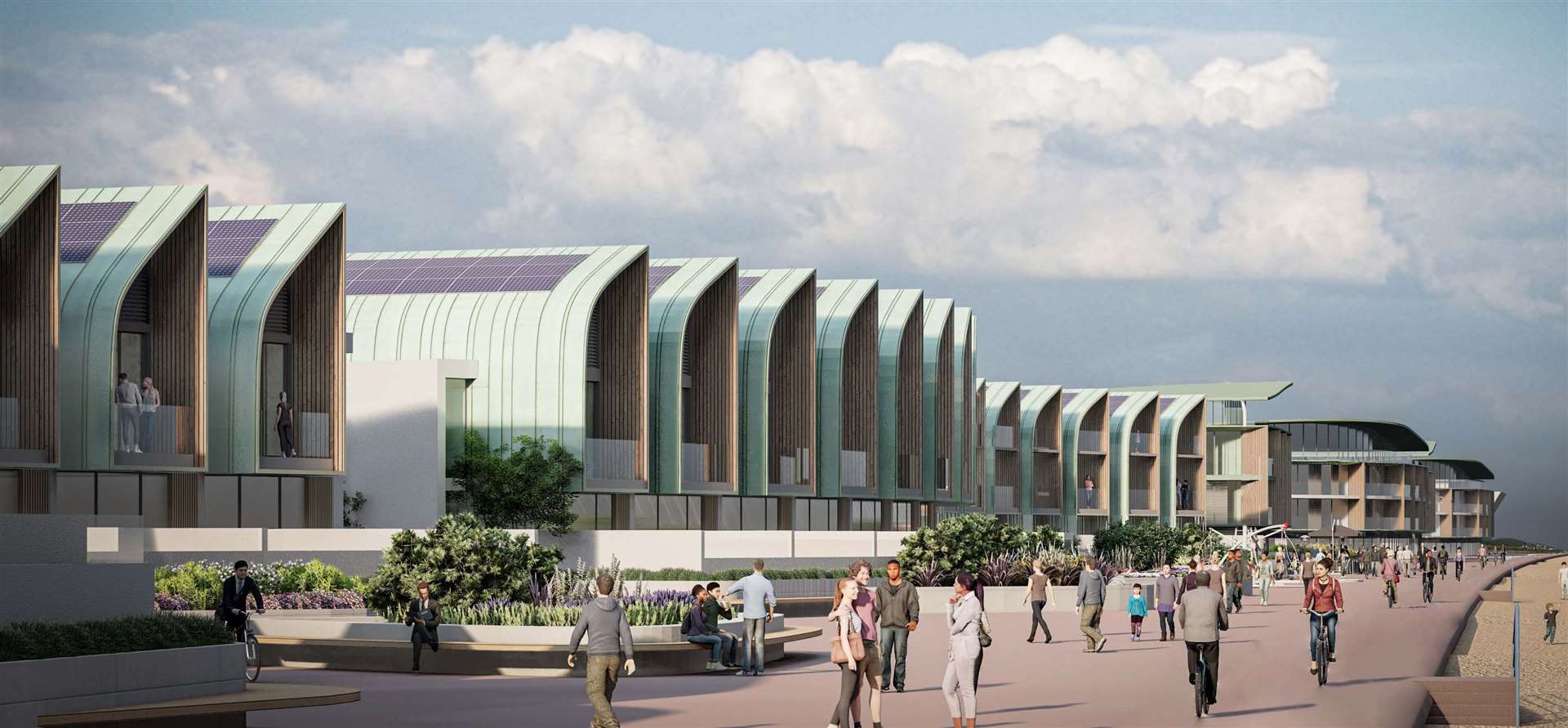 An artist's impression showing how the Princes Parade development could have looked