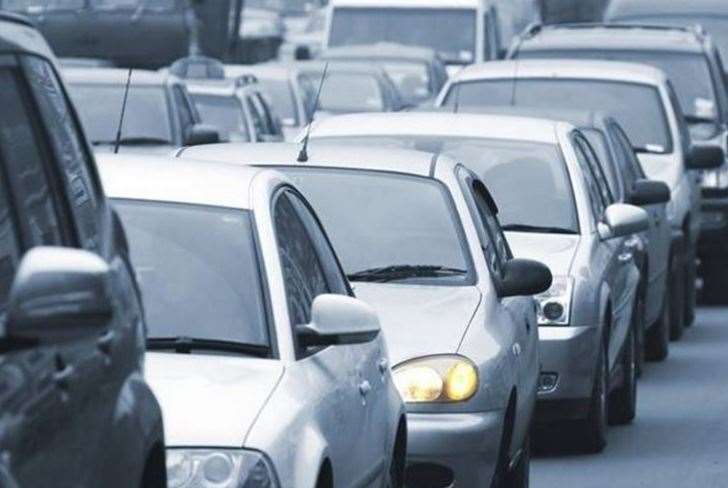 Motorists faced long queues following an accident in Dartford. Stock picture