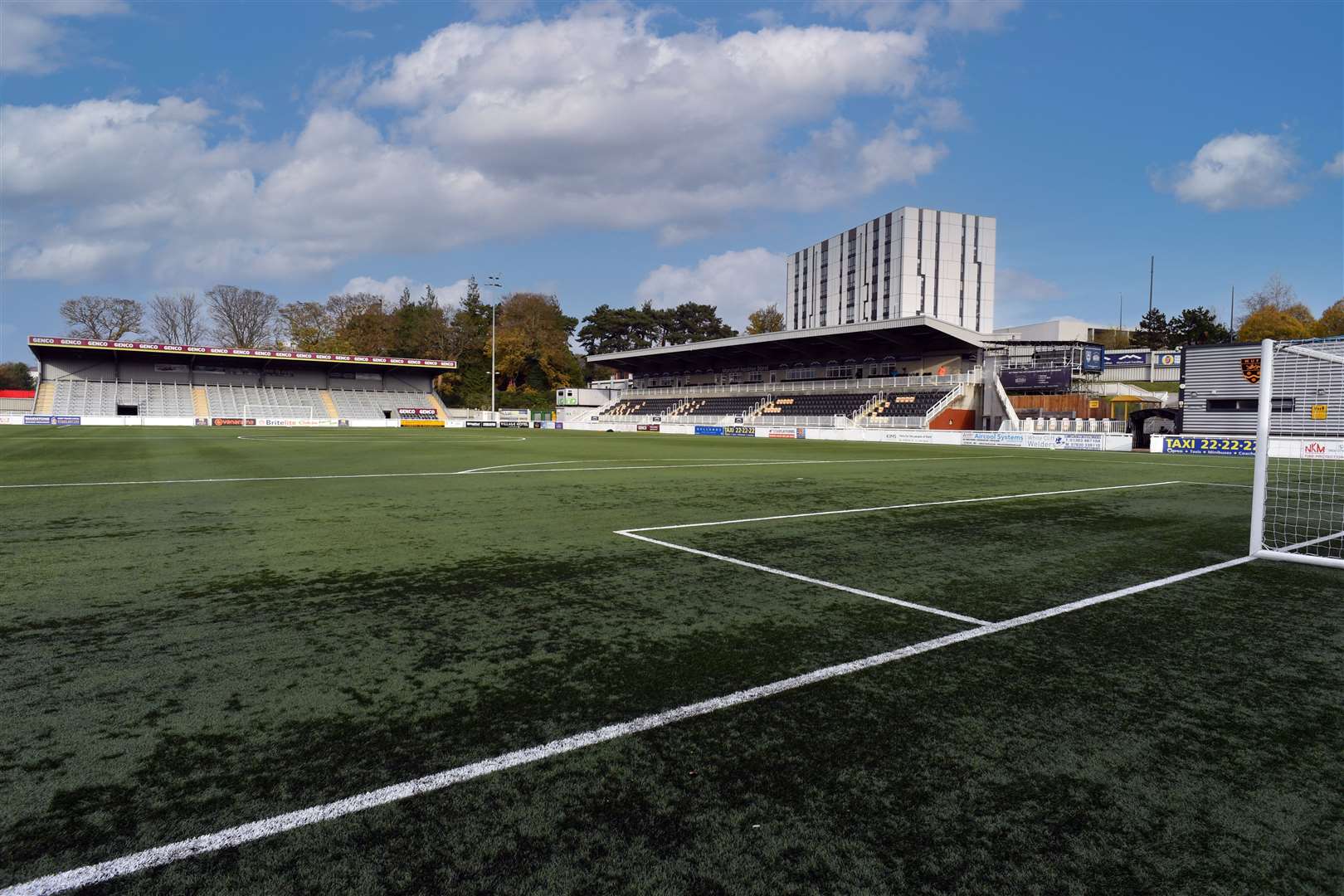England matches will be shown at the Spitfire Ground in the Gallagher Stadium, home to Maidstone United FC