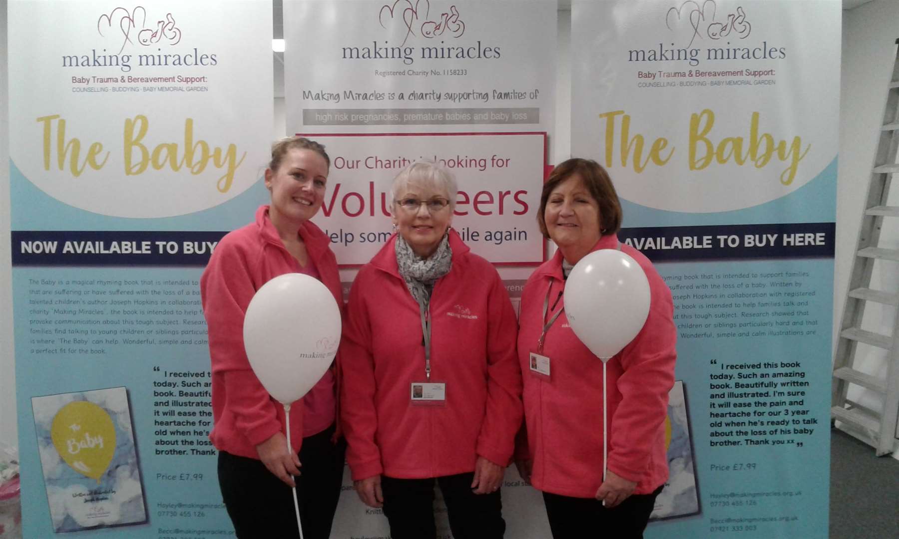 Members of Making Miracles in their pop-up shop in the Thamesgate shopping centre, Gravesend