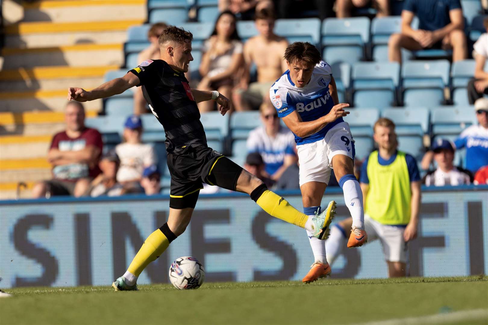 Tom Nichols said he had 15 minutes in him for Gillingham – he ended up on for much longer Picture: @Julian_KPI