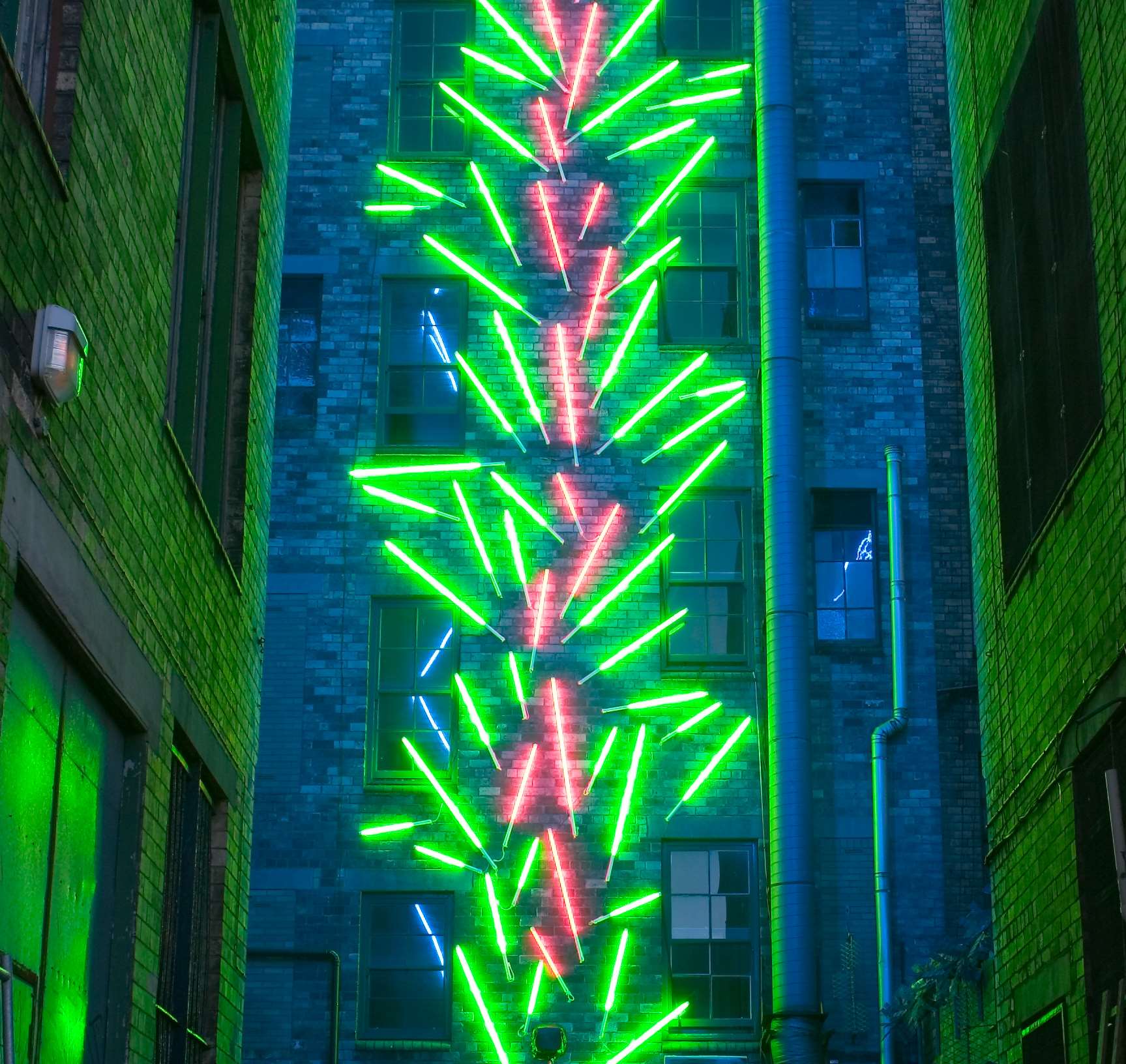 One of the light installations Picture: Simon Corder