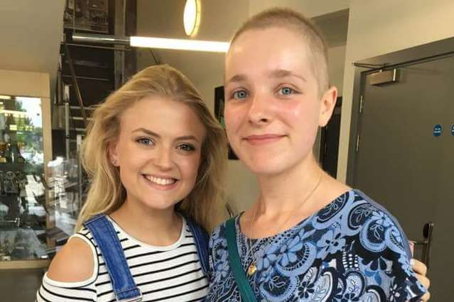 Coronation Street star Lucy Fallon with Kelly Turner.