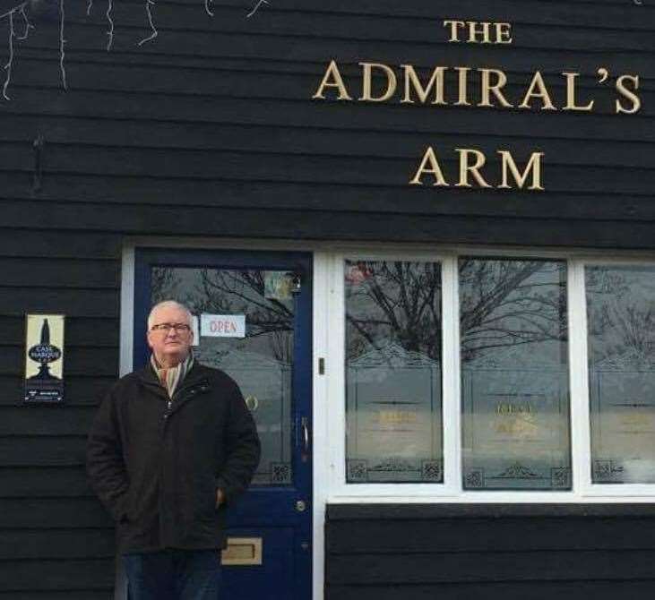 Owner Chris Collier outside The Admiral's Arm