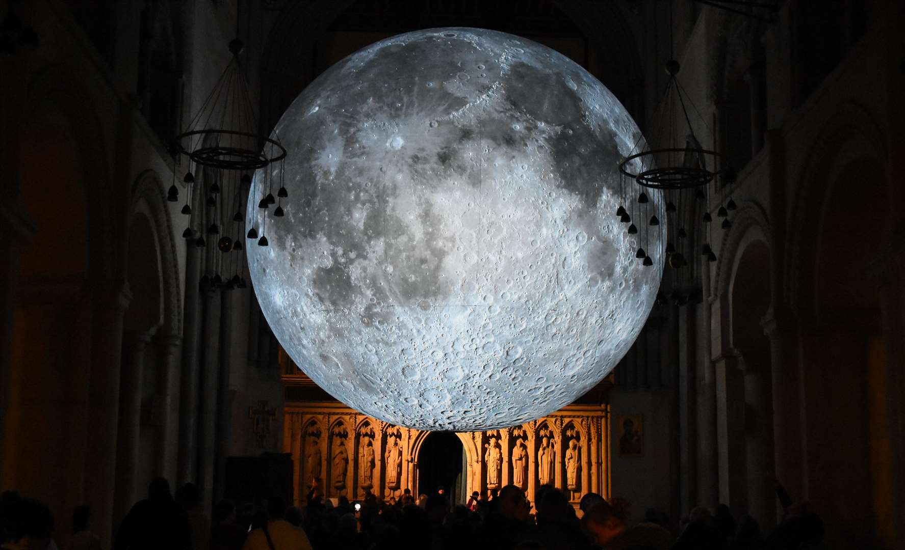 Museum of the Moon at Rochester Cathedral. Picture: Jason Arthur