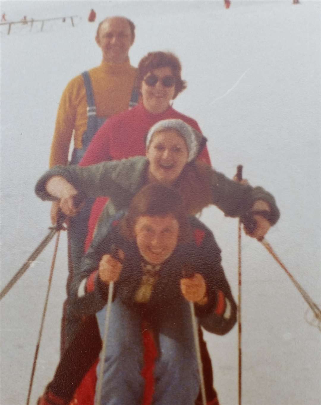 The McCarthy family from Gravesend on a skiing trip together