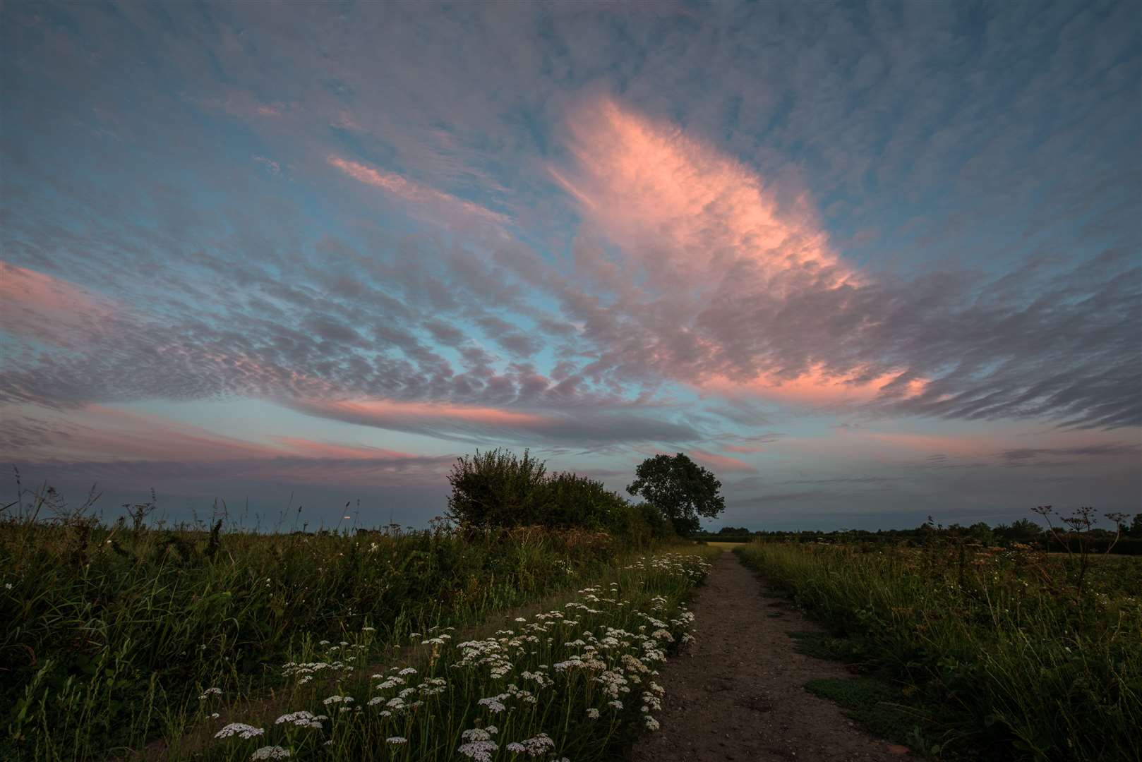 Dawn colours over Bingham, Nottinghamshire (Neil Squires/PA)