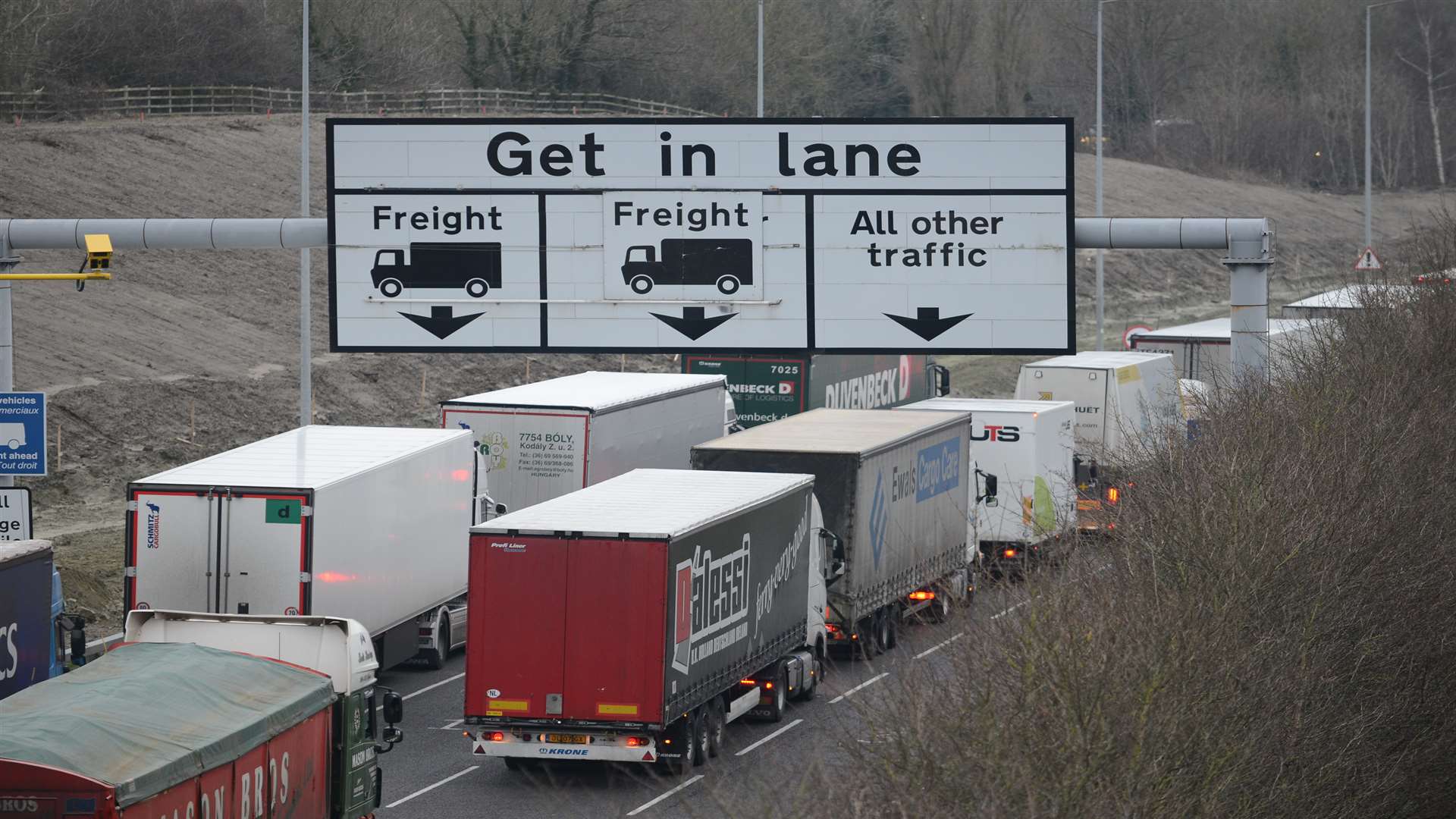 Previous delays at the entrance to Eurotunnel have led to Operation Stack on the M20.
