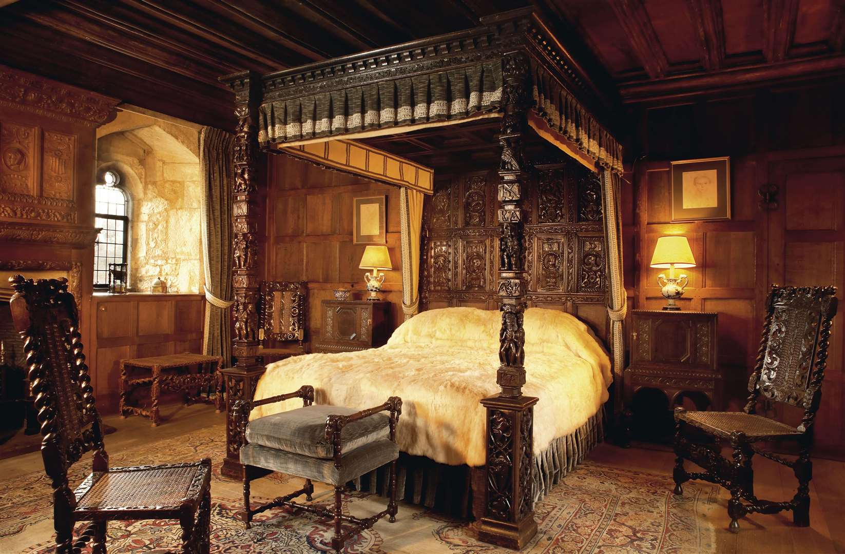 The bedroom Henry VIII slept in at Hever Castle Picture: Hever Castle and Gardens
